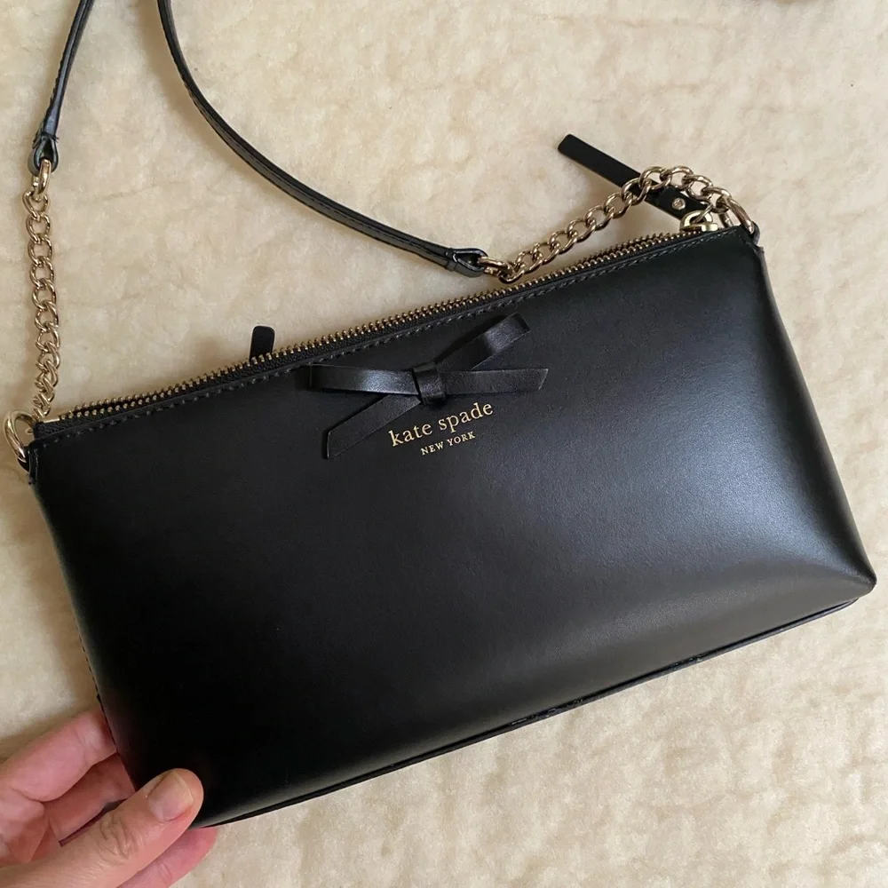 Kate Spade Black Leather Crossbody Bag